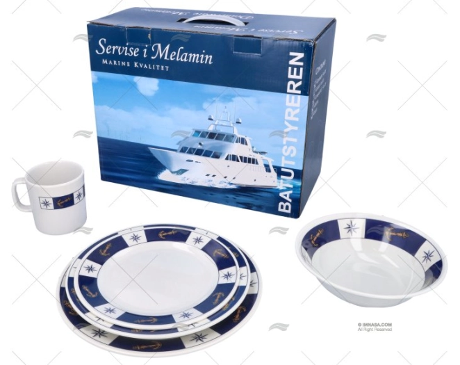 SERVICE COMPLET MELAMINE          20 PCS