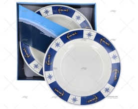 SOUP PLATES IN MELAMINE 6 PCS