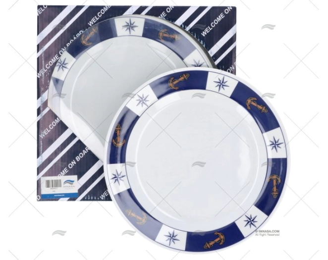 DINNER PLATES IN MELAMINE 6 PCS