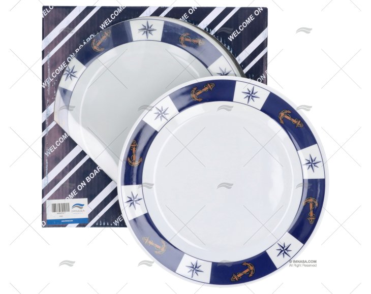 DINNER PLATES IN MELAMINE 6 PCS