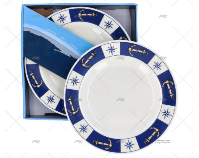 PRATO SOBREMESA MELAMINA 6pcs