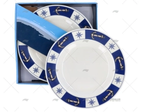 PIASTRA DESSERT MELAMINA 6pz