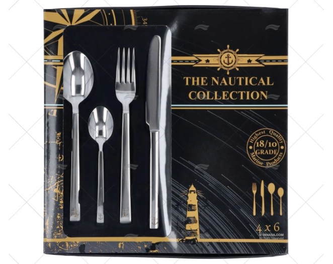 TALHERES INOX 24pcs ÂNCORA