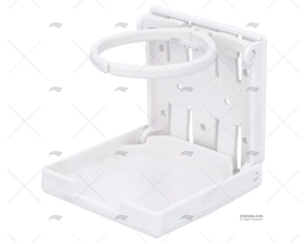 SUPPORTO BICCHIERE REGOLABILE BIANCO