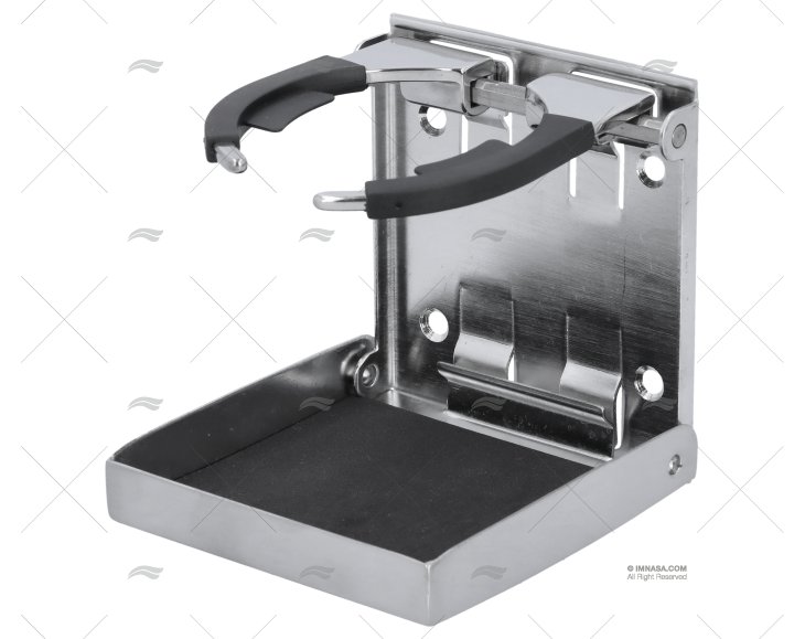 SUPPORTO BICCHIERE INOX PIEGHEVOLE