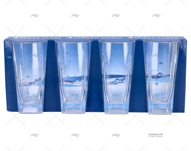 VERRE A EAU    360 ML             04 PCS