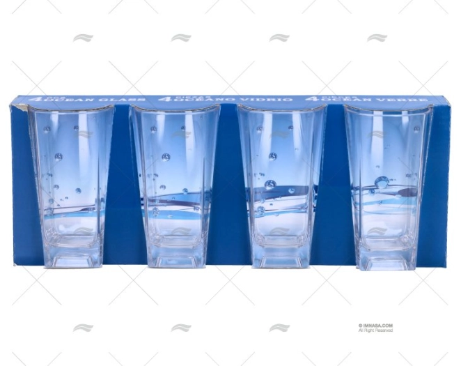 COPO ÁGUA 250ml 4pcs