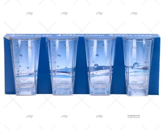 WATER GLASS IN POLYCARBONATE 4 PCS 250ml