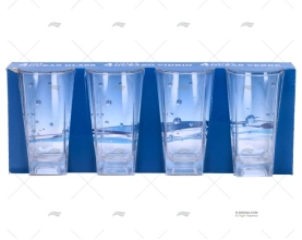 WATER GLASS IN POLYCARBONATE 4 PCS 250ml