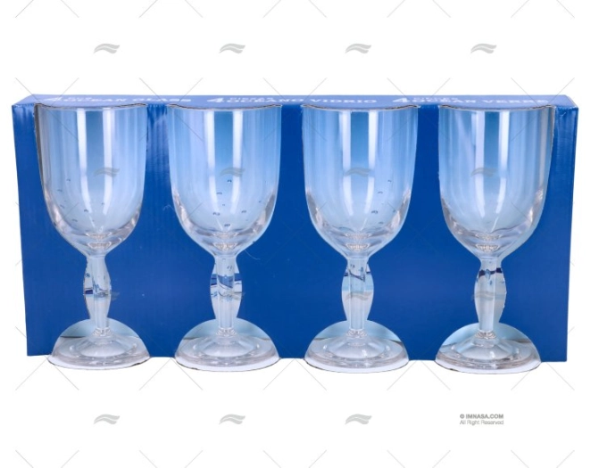 VERRE A EAU    350 ML             04 PCS