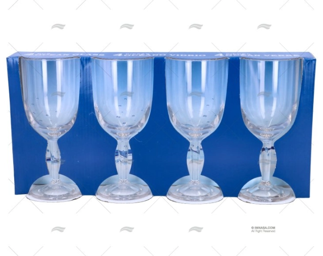 WATER GLASS IN POLYCARBONATE 4 PCS 350ml