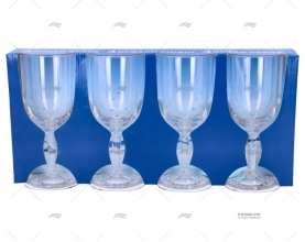 TAÇA ÁGUA/VINHO 350ml  4pcs