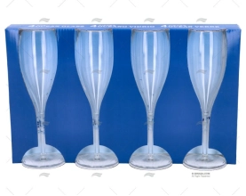 TAÇA CHAMPANHE 180ml  4pçs