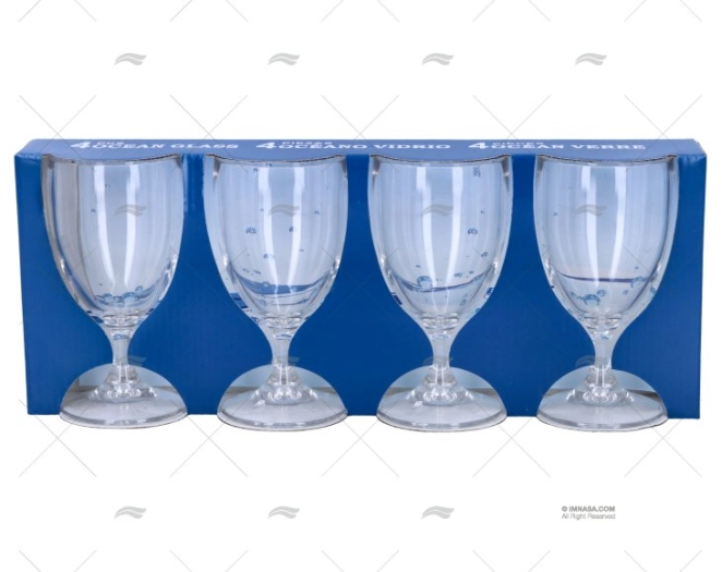 WINE GLASS IN POLYCARBONATE 4 PCS 200ml