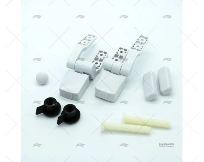 KIT DOBRADIÇAS SANITA TAMPA MADEIRA (70250064) MATROMARINE