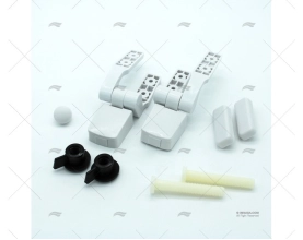 KIT DOBRADIÇAS SANITA TAMPA MADEIRA (70250064) MATROMARINE