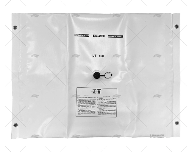 DEPÓSITO ÁGUA 100L FLEXÍVEL RETANGULAR