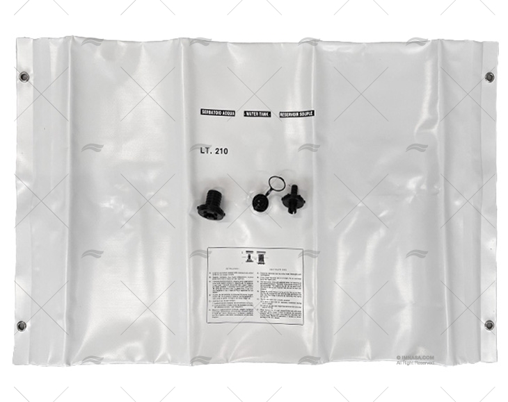 RESERVOIR EAU RECT.210L