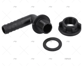 RACCORDO CURVO 90º SERBATOIO ACQUA DI 12mm