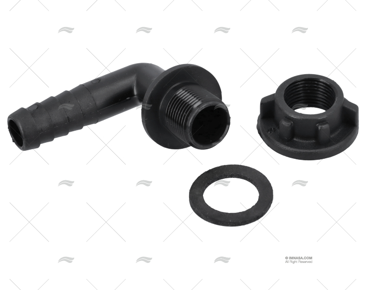RACCORD CURVO 90º DEPÓSITO ÁGUA DE 12mm