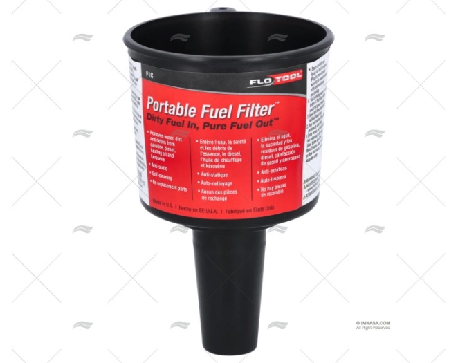 FUNIL FILTRO 10L GASOLINA/GASÓLEO/ÓLEO