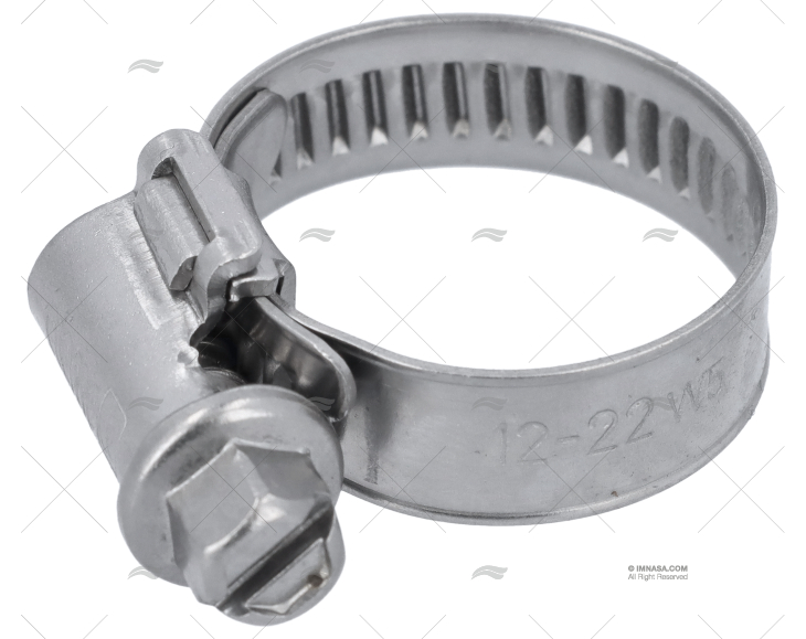 Fascetta INOX W5  12- 22/ 9