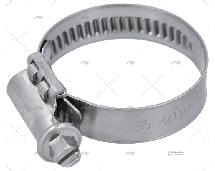 ABRAÇADEIRA INOX W5  25- 40/12