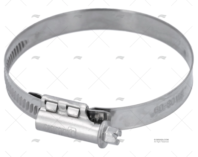 ABRAÇADEIRA INOX W5  60- 80/12