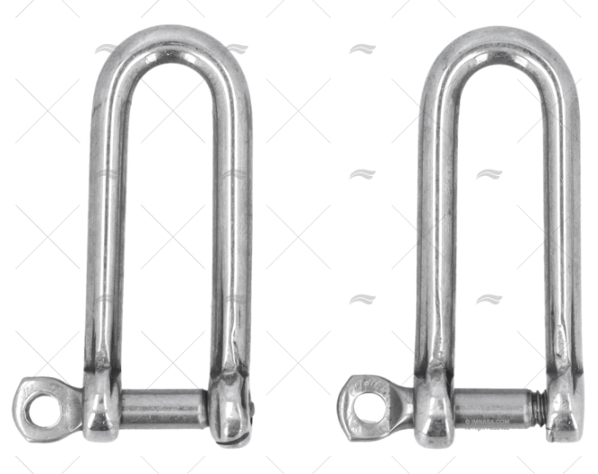 SHACKLE LONG 'D'  4mm S.S.316