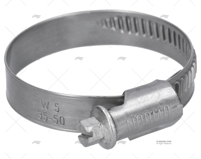 FASCETTA INOX W5  35- 50/12 NORMA