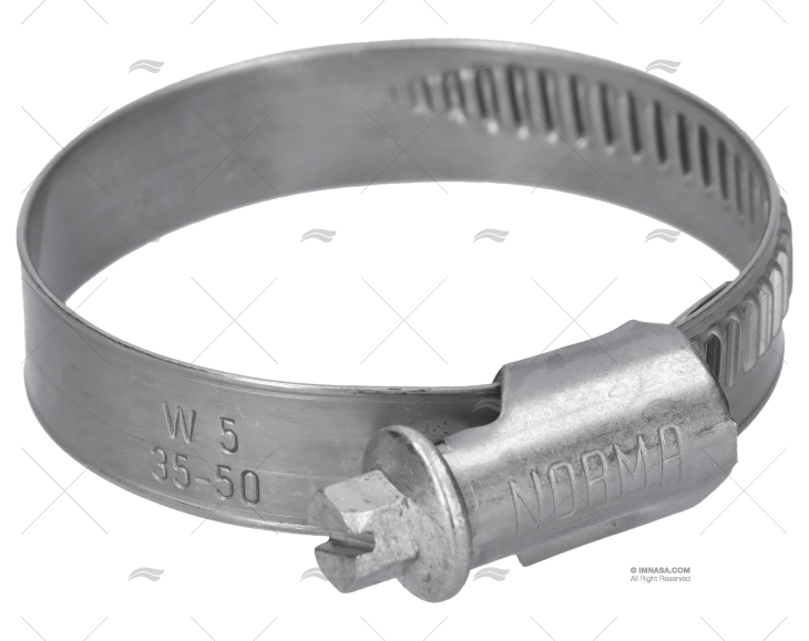 FASCETTA INOX W5  35- 50/12 NORMA