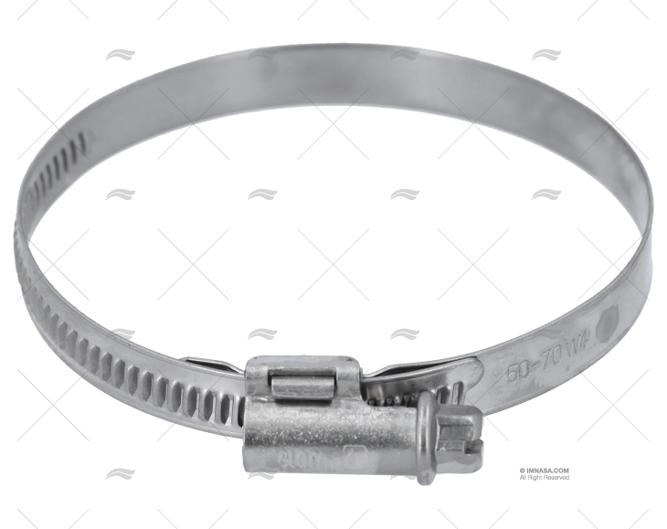 BRAÇADEIRA INOX W4  50- 70/ 9