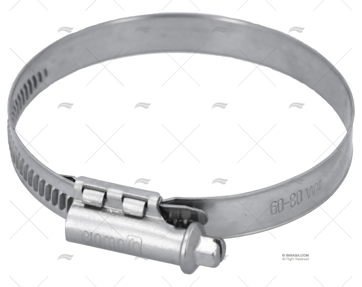 Abraçadeira INOX W4  60- 80/12