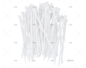 ABRAÇADEIRA NYLON 2,5x98 BRANCA 100 UNIDADES NORMA