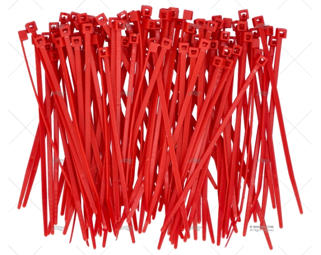 ABRAÇADEIRA NYLON 2,5x98 VERMELHA 100 UNIDADES NORMA