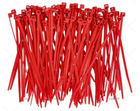 ABRAÇADEIRA NYLON 2,5x98 VERMELHA 100 UNIDADES NORMA