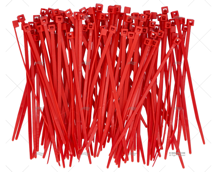 NYLON CABLE-TIE 2,5x98 RED 100 UNITS
