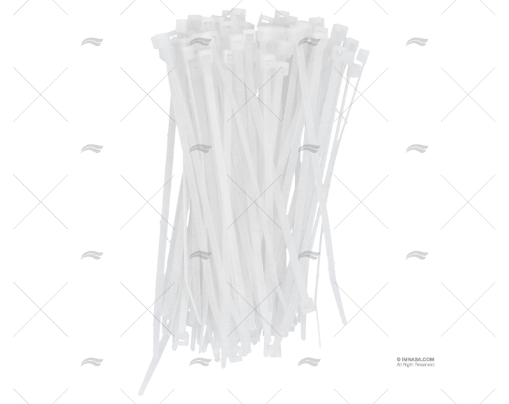 FASCETTA NYLON 3,6x140 BIANCA 100 UNITÀ NORMA
