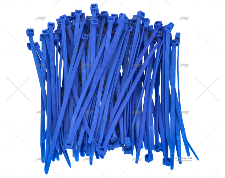 ABRAÇADEIRA NYLON 3,6x140 AZUL 100 UNIDADES NORMA