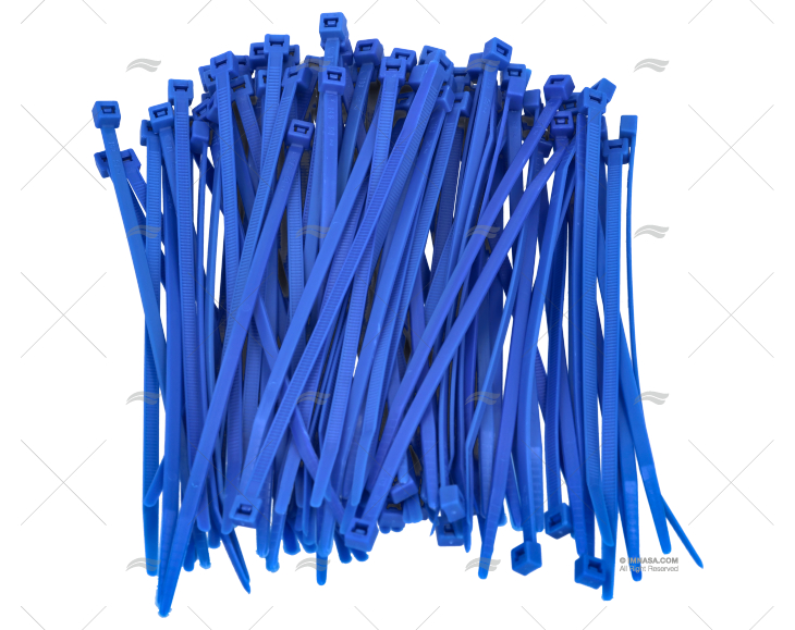 NYLON CABLE-TIE 3,6x140 BLUE 100 UNITS