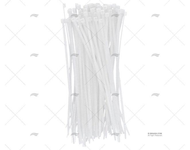FASCETTA NYLON 3,6x200 BIANCA 100 UNITÀ NORMA