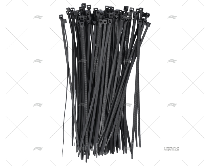 FASCETTA NYLON 3,6x200 NERA 100 UNITÀ NORMA