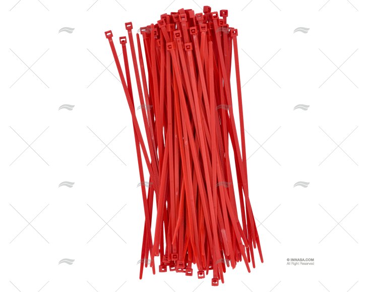 ABRAÇADEIRA NYLON 3,6x200 VERMELHA 100 UNIDADES NORMA