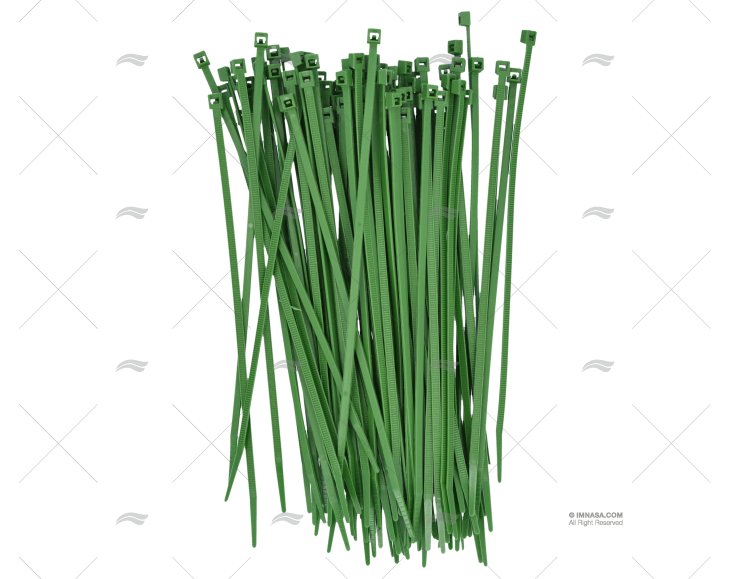 ABRAÇADEIRA NYLON 3,6x200 VERDE 100 UNIDADES NORMA