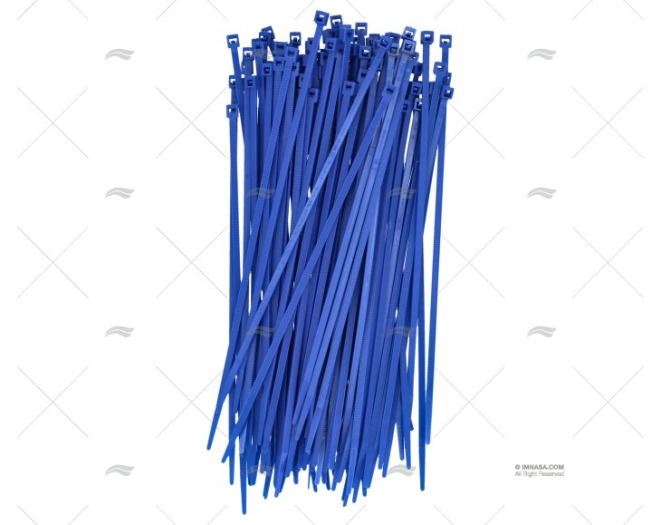 FASCETTA NYLON 3,6x200 BLU 100 UNITÀ NORMA