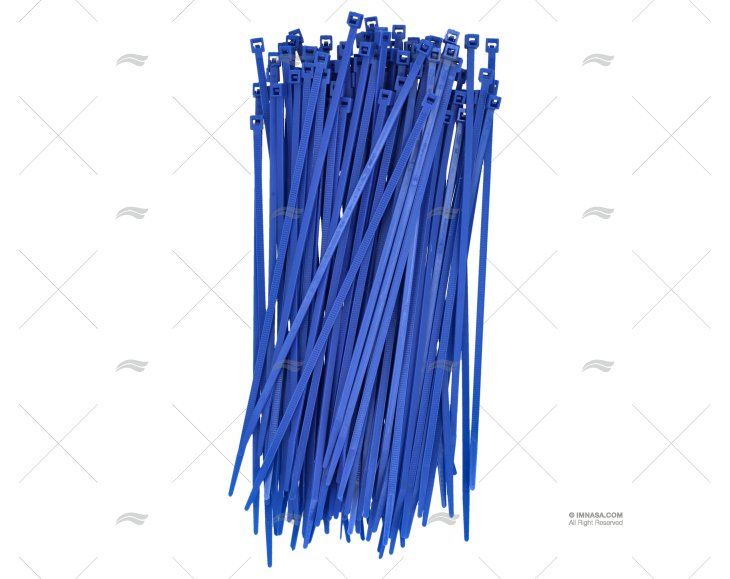 NYLON CABLE-TIE 3,6x200 BLUE 100 UNITS