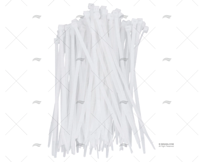 ABRAÇADEIRA NYLON 4,8x200 BRANCA 100 UNIDADES NORMA