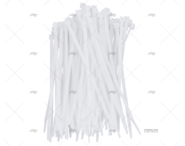 ABRAÇADEIRA NYLON 4,8x200 BRANCA 100 UNIDADES NORMA