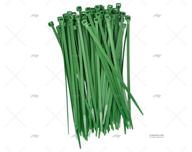 ABRAÇADEIRA NYLON 4,8x200 VERDE 100 UNIDADES NORMA