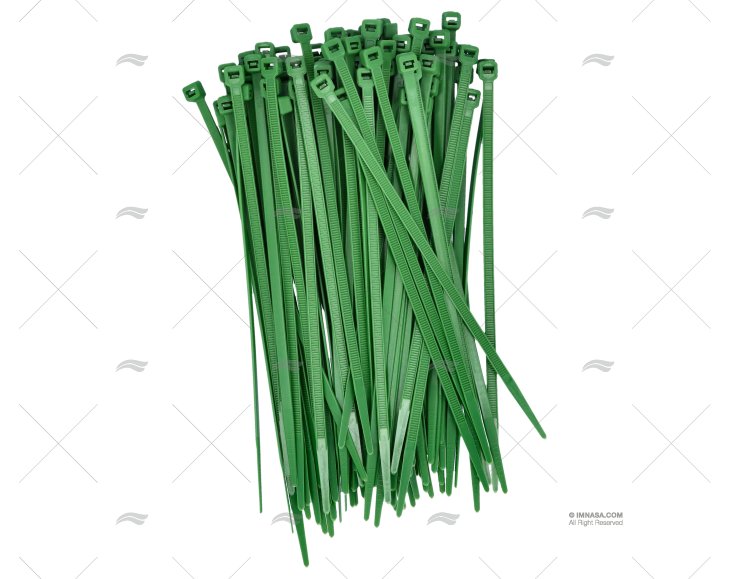 ABRAÇADEIRA NYLON 4,8x200 VERDE 100 UNIDADES NORMA